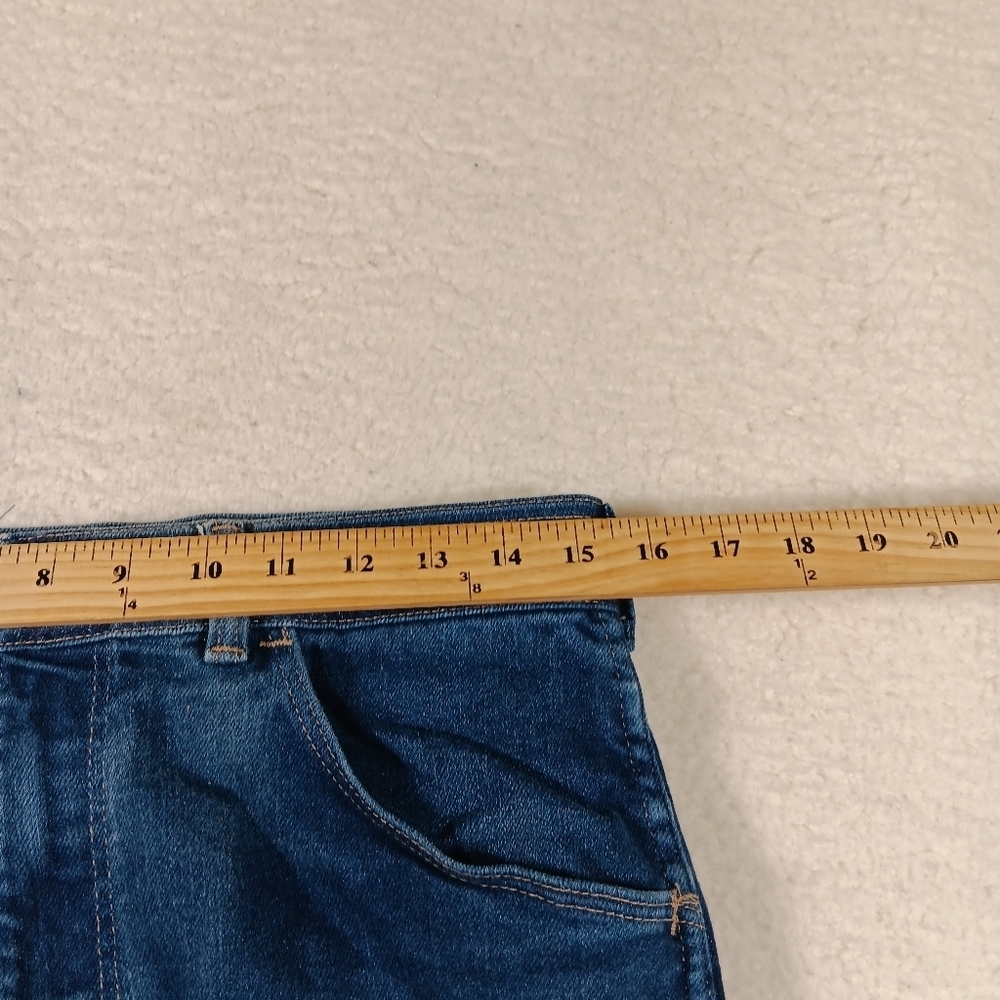 Vintage 70s Wrangler Jeans Mens 34x30 (31x29) Blue Denim Straight Cowboy Rodeo - Picture 7 of 11